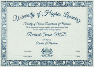 Editable certificate template psd in luxury botanical design